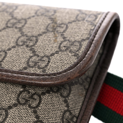 Gucci GG Supreme Monogram Neo Vintage Web Belt Bag Brown 18 of 19