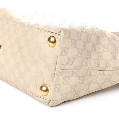 Gucci Guccissima Medium Babouska Shopping Tote Off White 8 of 10