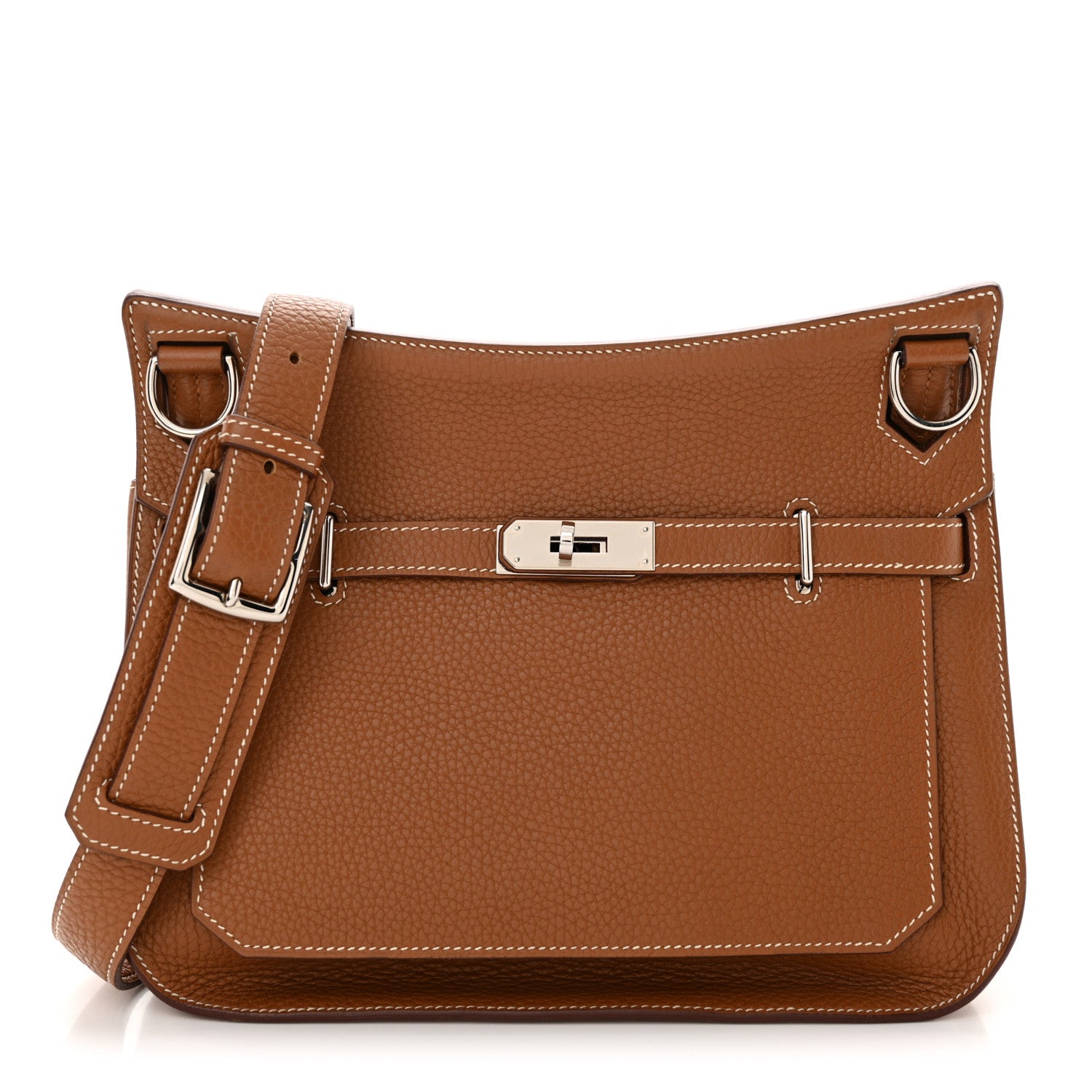 Hermes Taurillon Clemence Jypsiere 28 Gold 1 of 10