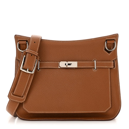 Hermes Taurillon Clemence Jypsiere 28 Gold 1 of 10