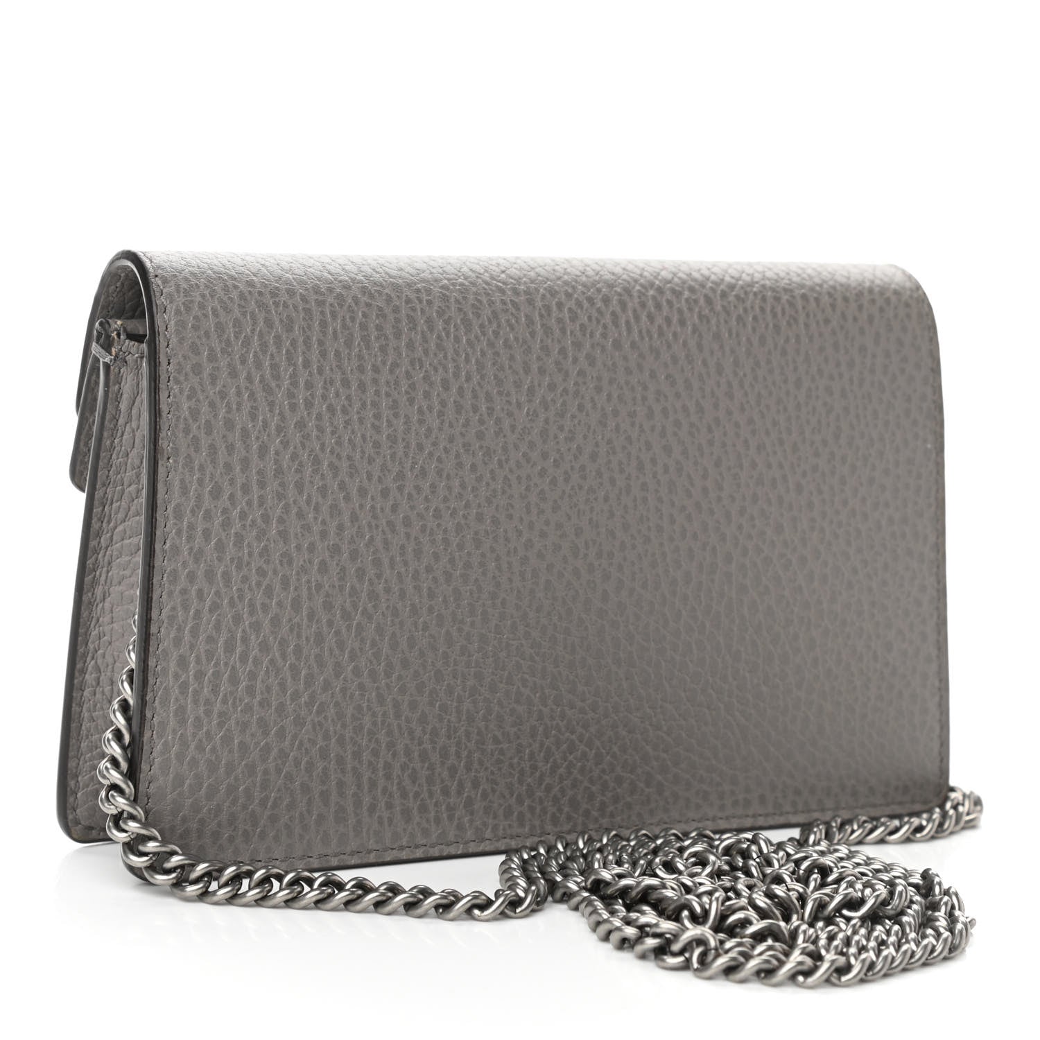 Gucci Dollar Calfskin Crystal Super Mini Dionysus Shoulder Bag Dusty Grey Black Diamond 3 of 9