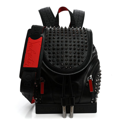 Christian Louboutin Calfskin Spiked Small Explorafunk Backpack Black 1 of 10