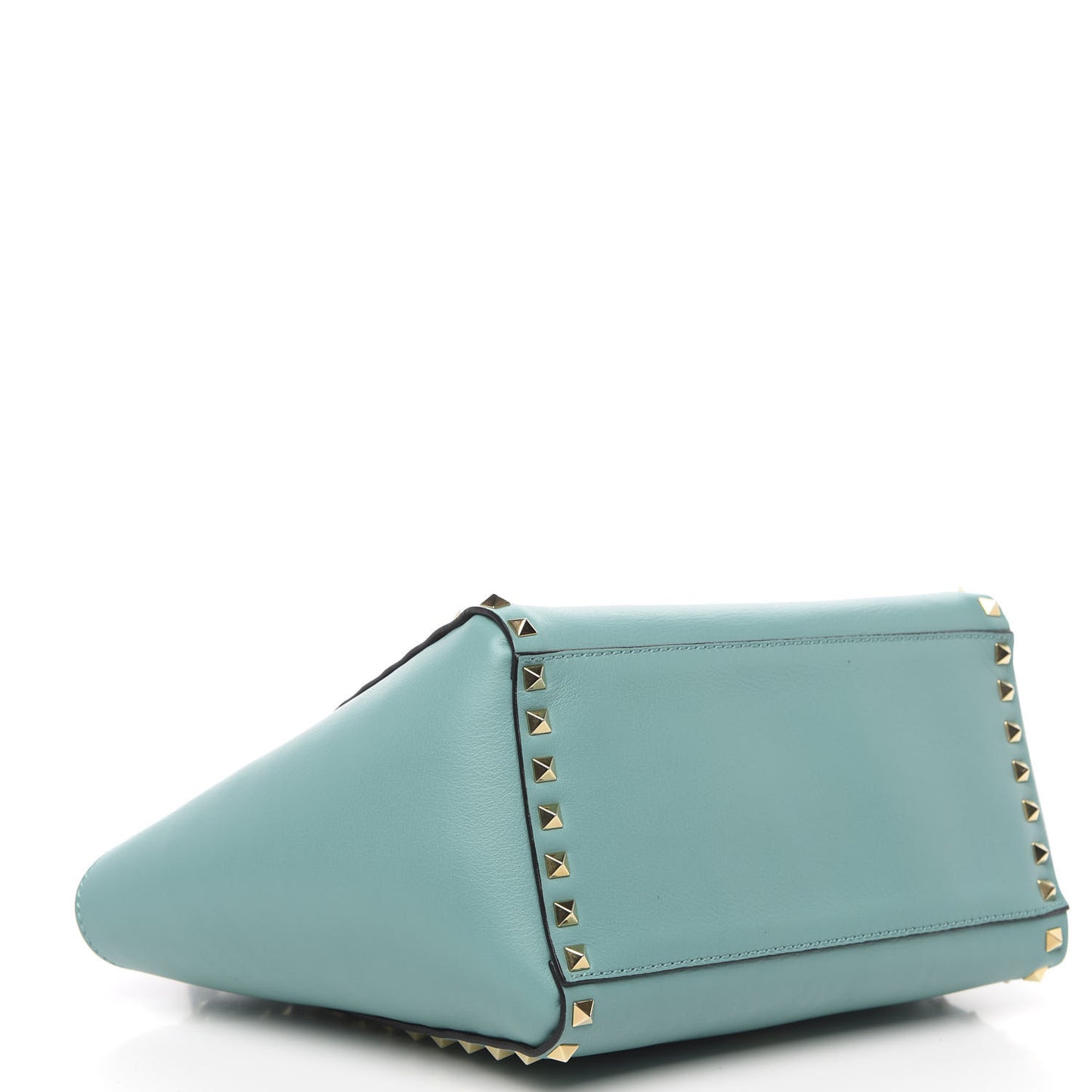 Calfskin Small Rockstud Double Handle Tote Colibri