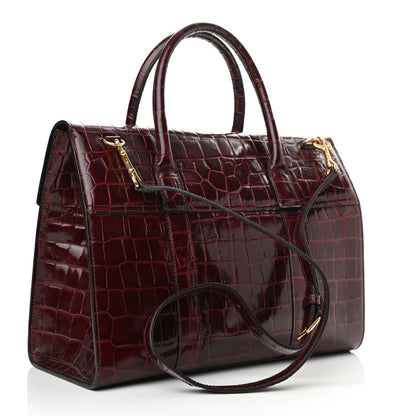 Mulberry Crocodile Embossed Calfskin Bayswater Oxblood 3 of 9