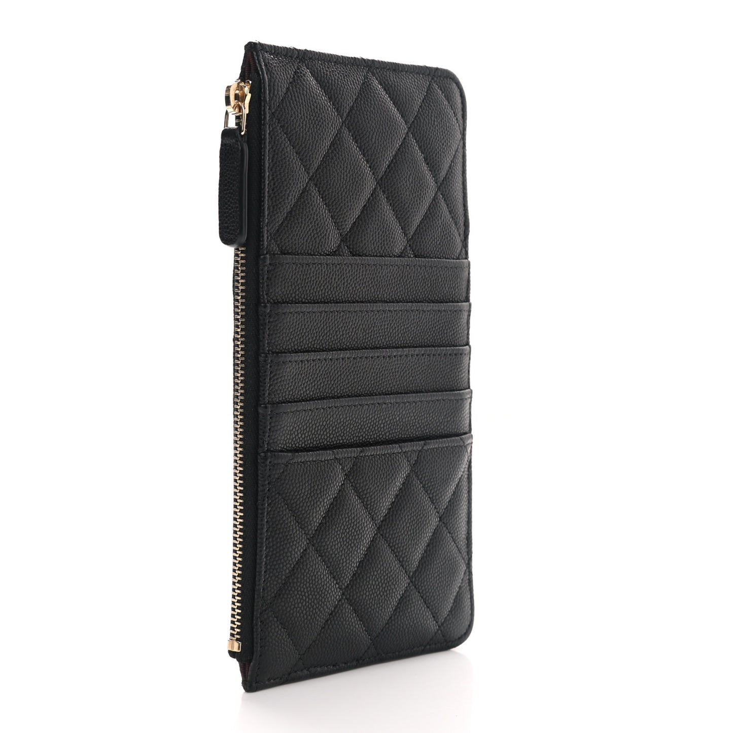 Caviar Quilted Classic iPhone Pouch Black