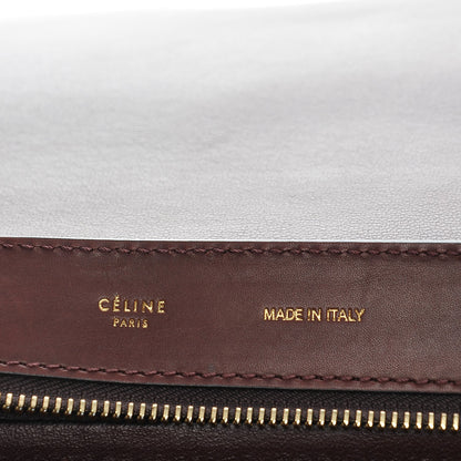 Celine Smooth Calfskin Suede Medium Trapeze Burgundy 7 of 9