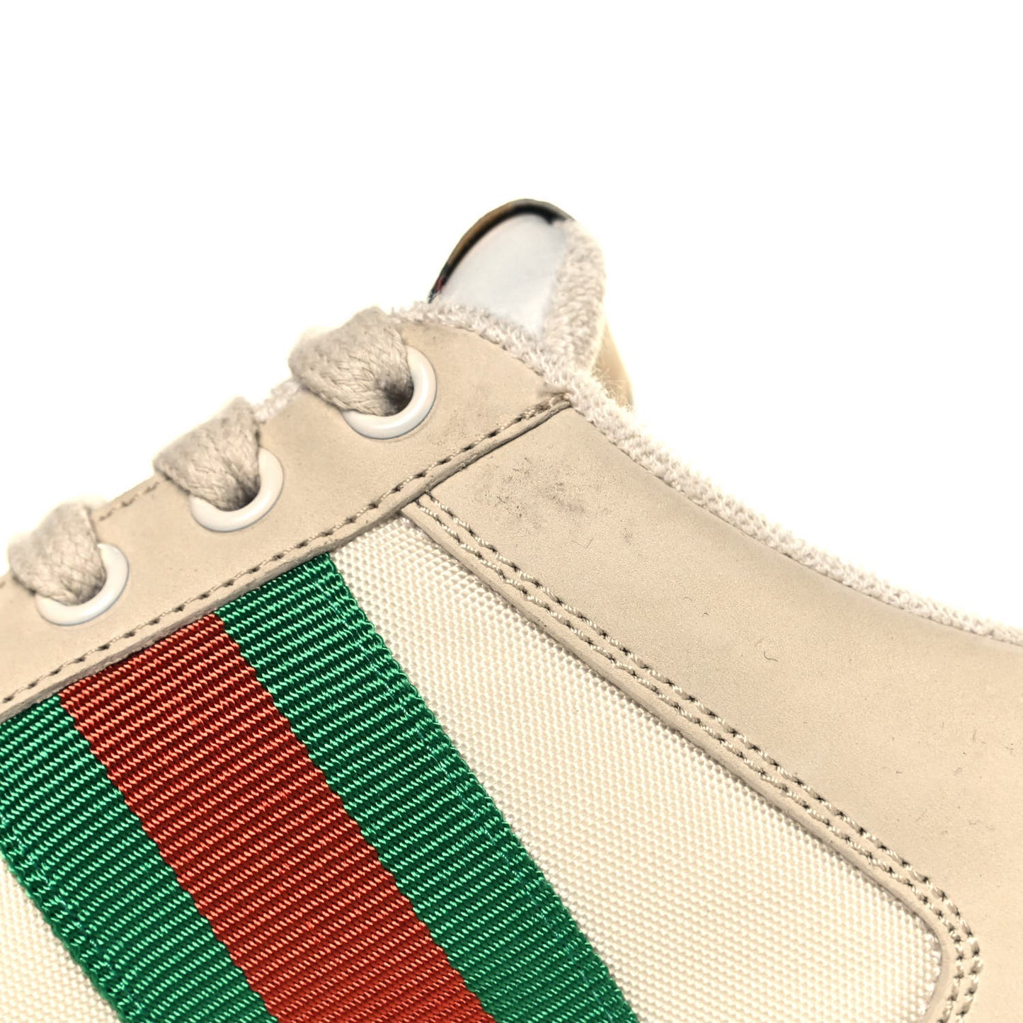 Nylon Nubuck Web Womens Screener Sneakers 37.5 Mystic White Dusty Milk