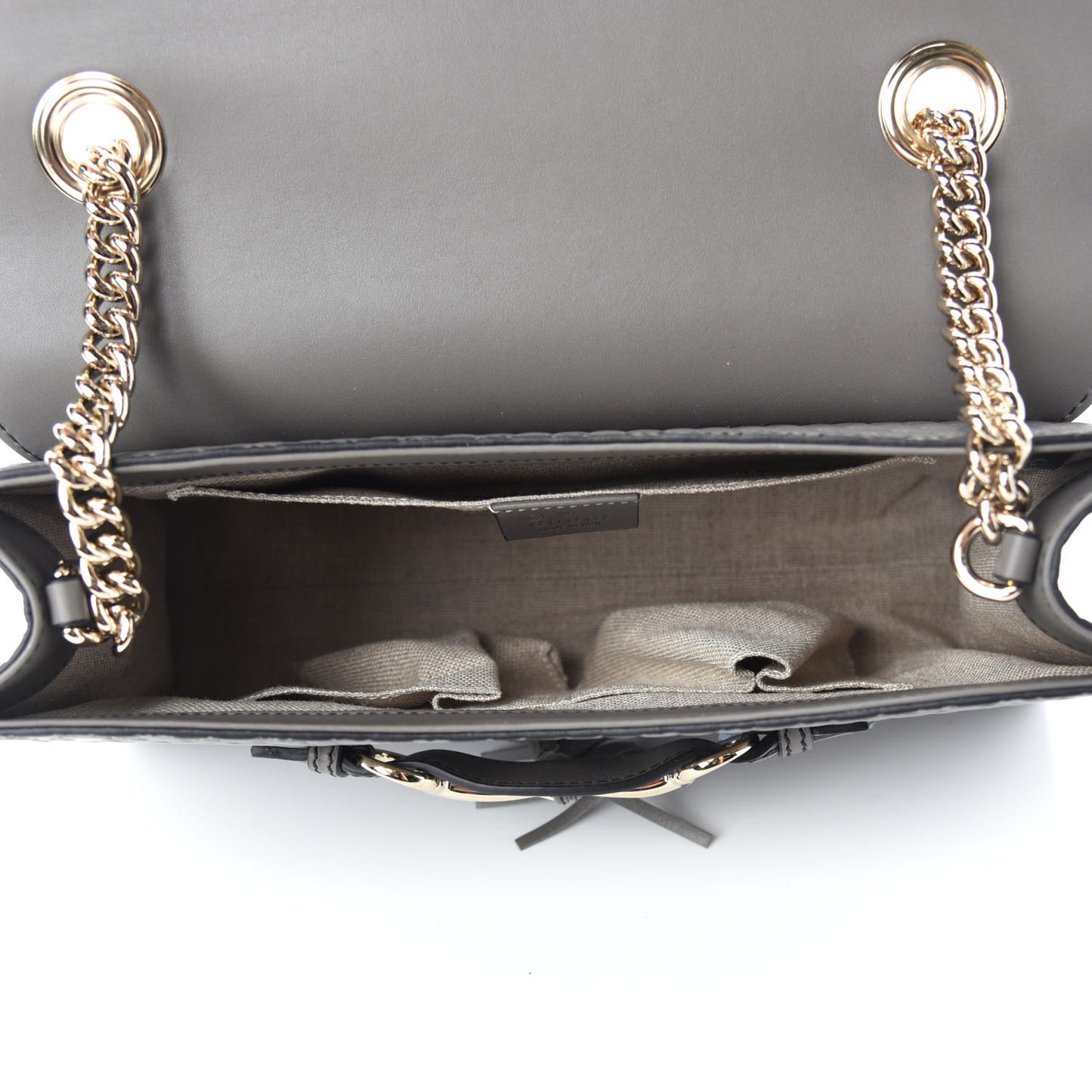 Soft Microguccissima Medium Emily Chain Shoulder Bag Loess