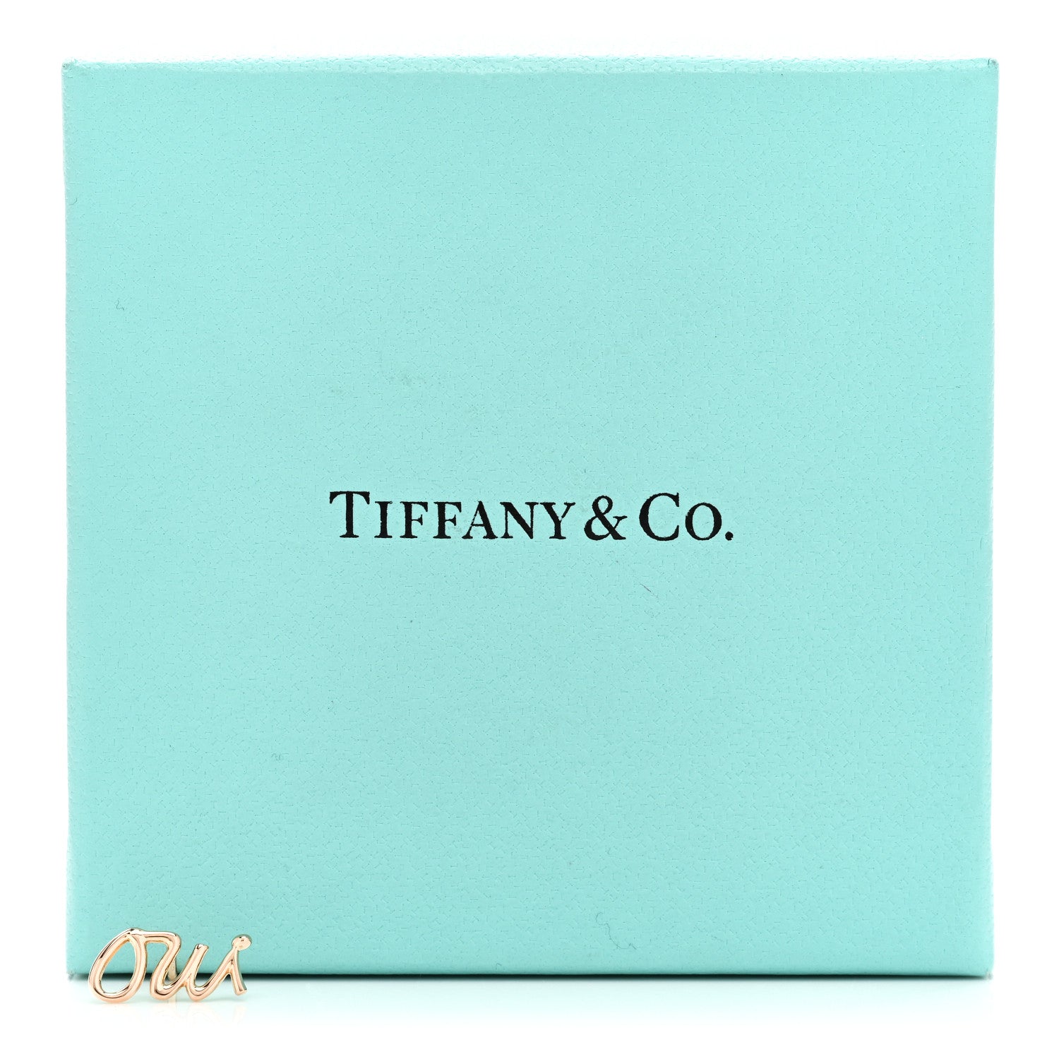 Tiffany 18K Rose Gold Graffiti Oui Single Earring 5 of 5