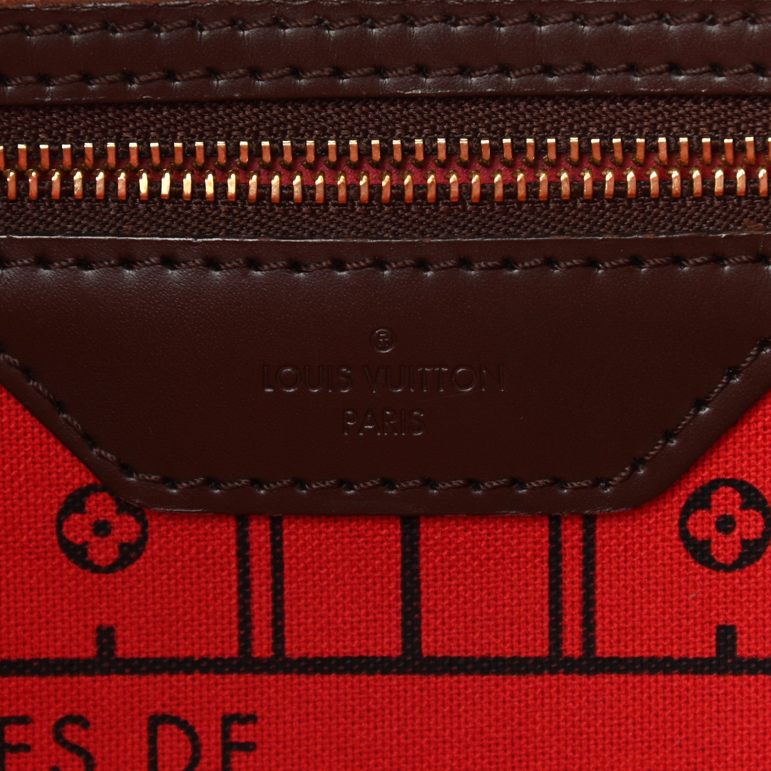 Louis Vuitton Damier Ebene Neverfull MM 6 of 13