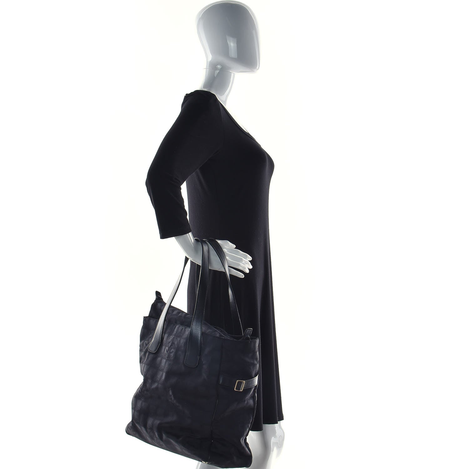 Chanel Nylon Medium Travel Tote Black 2 of 11