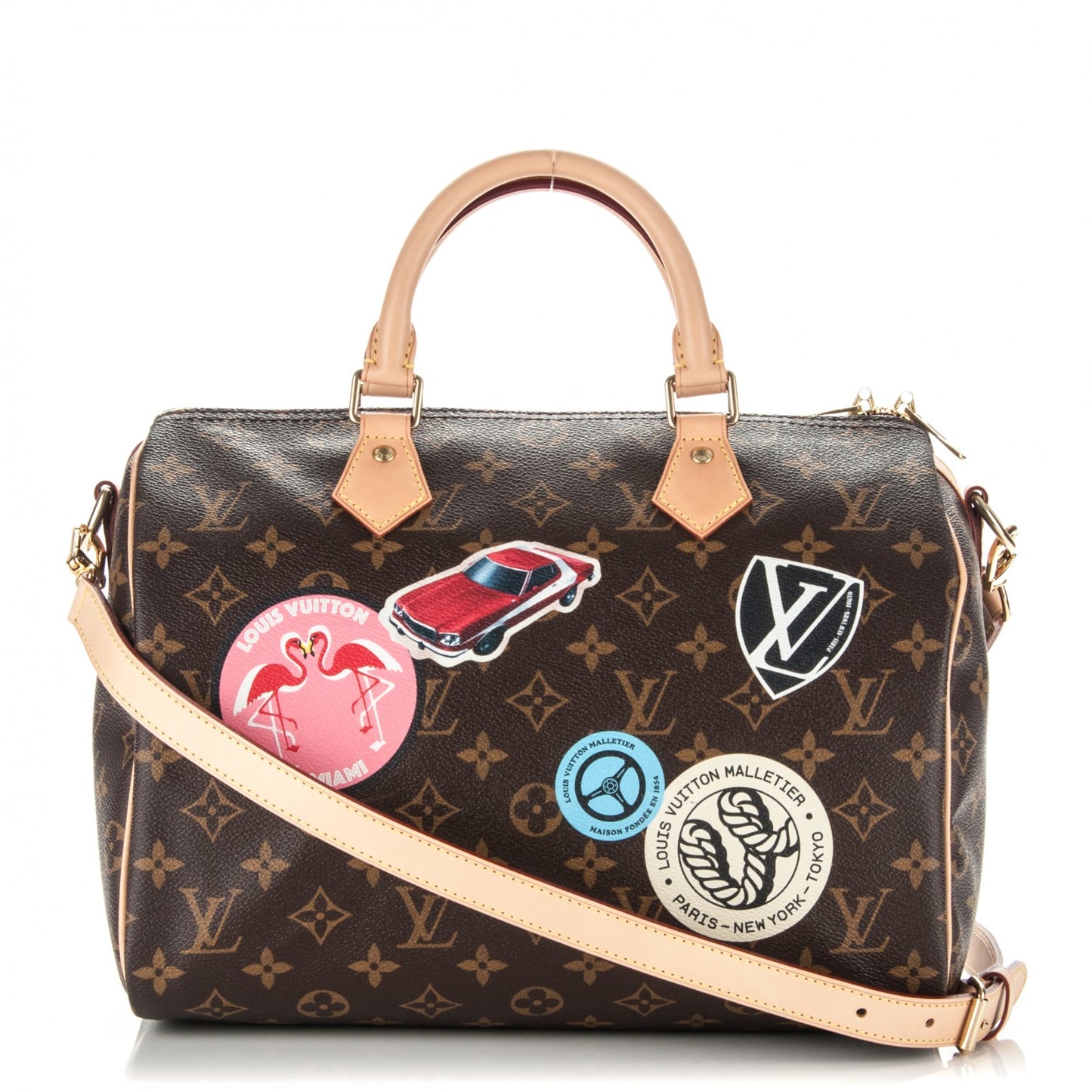 Monogram World Tour Speedy Bandouliere 30