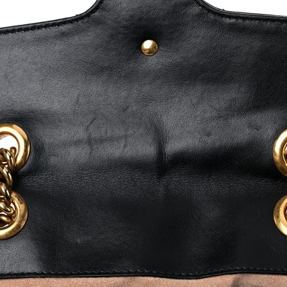 Gucci Calfskin Matelasse Mini GG Marmont Shoulder Bag Black 16 of 25