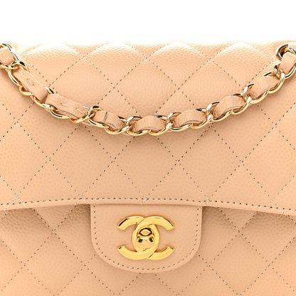 Chanel Caviar Quilted Small Double Flap Beige 8 of 11