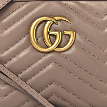 Gucci Calfskin Matelasse Small GG Marmont Chain Shoulder Bag Porcelain Rose 8 of 10