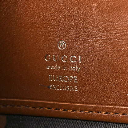 Gucci GG Supreme Monogram Embroidered Bee Zip Around Wallet Red 6 of 11