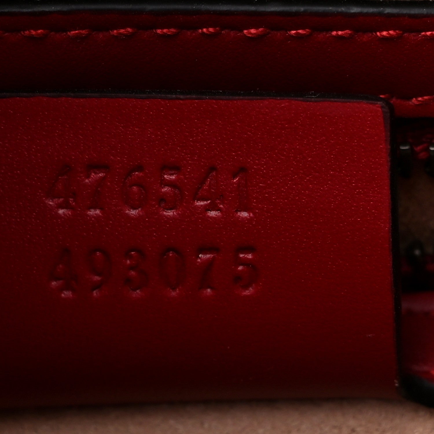 Gucci Calfskin Sylvie Web Small Queen Margaret Top Handle Bag Blue Agata Hibiscus Red Mystic White Sugar Pink 6 of 11