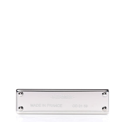 Hermes Lacquered Palladium Kelly Curiosite Charm White 4 of 4