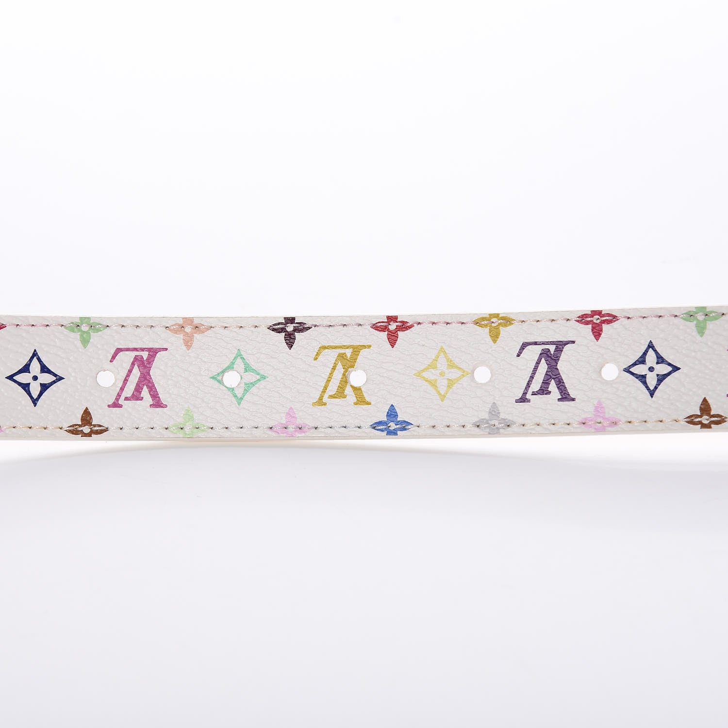 Louis Vuitton Monogram Multicolor 30mm Belt 80 32 White 7 of 8