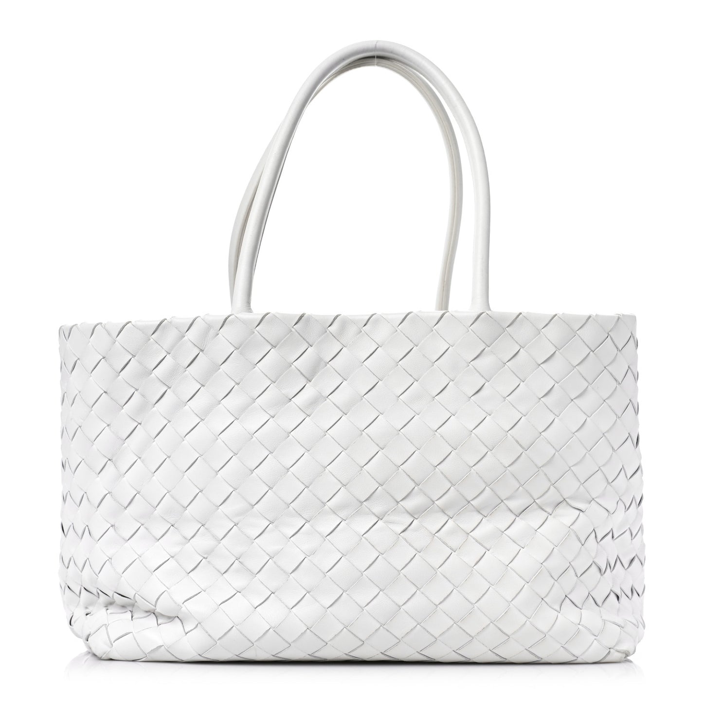 Nappa Intrecciato Tote Bag White