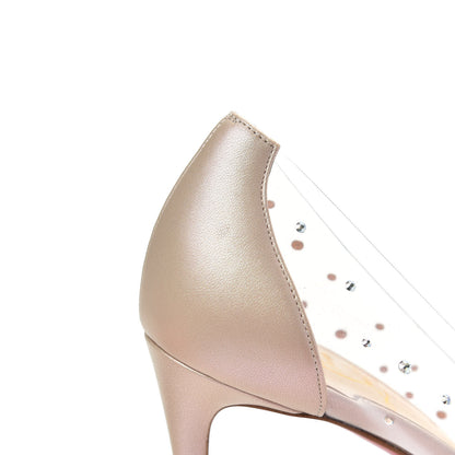 Christian Louboutin PVC Nappa Sucre Glace 85 Pumps 39.5 Nude 8 of 9