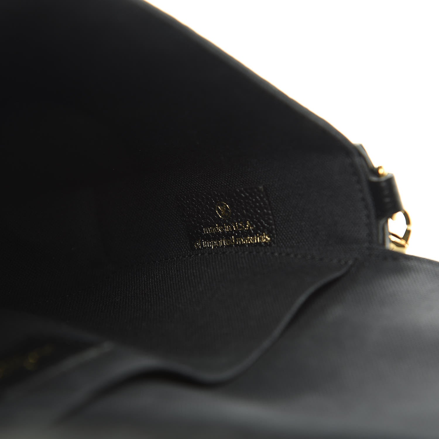 Louis Vuitton Empreinte Pochette Felicie Chain Wallet Black 7 of 11