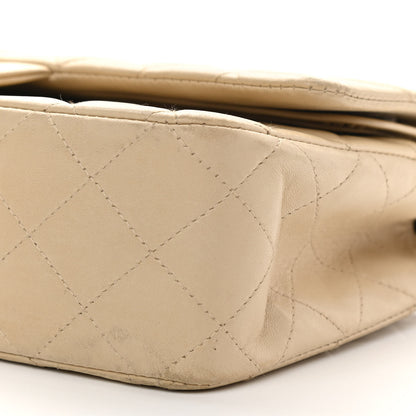 Chanel Lambskin Quilted Medium Double Flap Beige 9 of 10