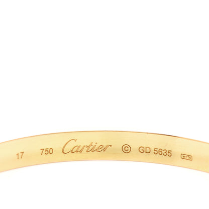 Cartier 18K Yellow Gold LOVE Bracelet 17 3 of 3