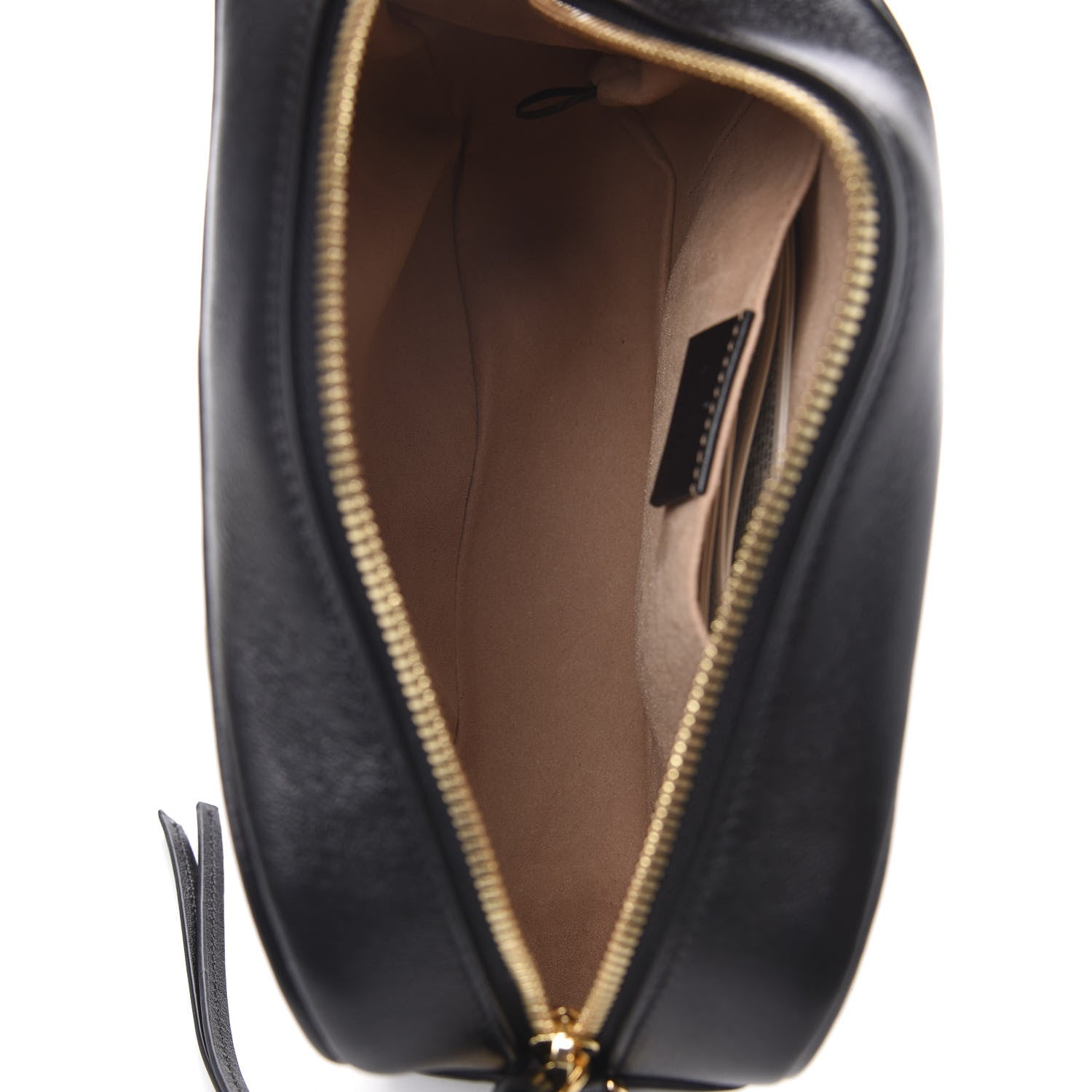Gucci Monogram Matelasse Diagonal Small GG Marmont Chain Shoulder Bag Beige Black 5 of 10