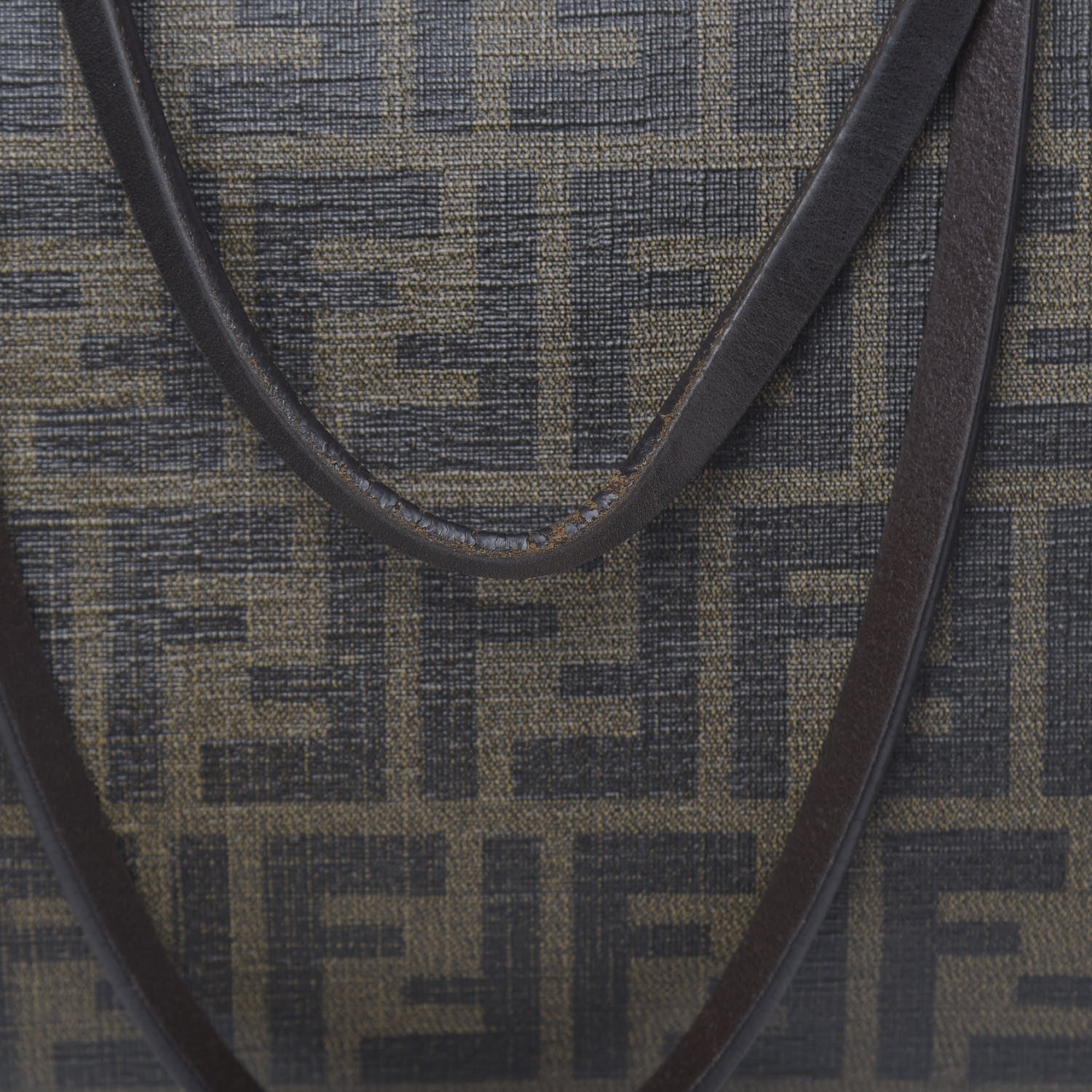 Fendi Zucca Spalmati Medium Roll Tote Tobacco Moro 11 of 23