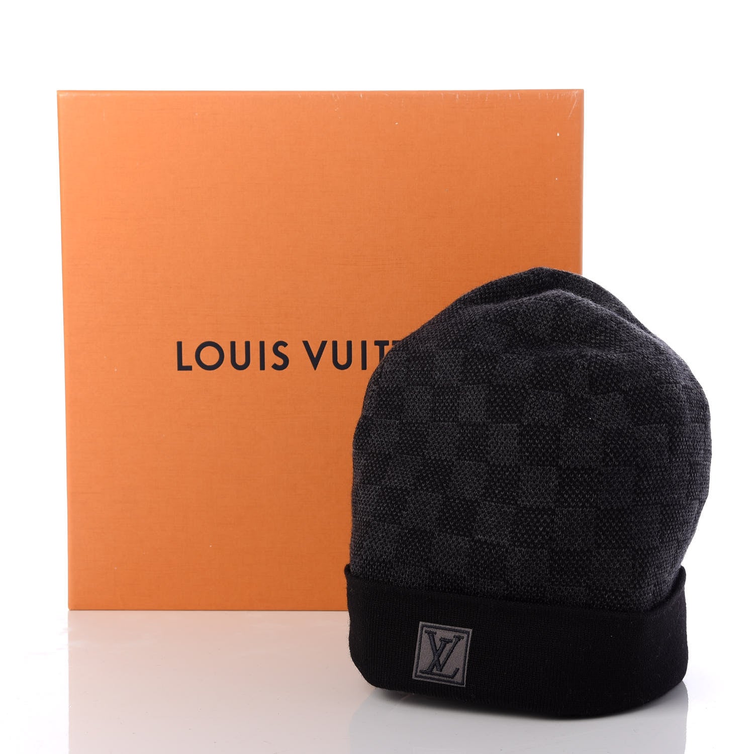 Louis Vuitton Wool Petit Damier Hat NM Graphite 4 of 4