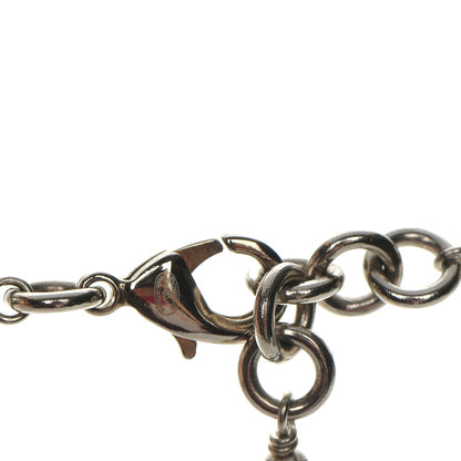 Chanel Crystal Pearl CC Long Necklace Silver 5 of 6