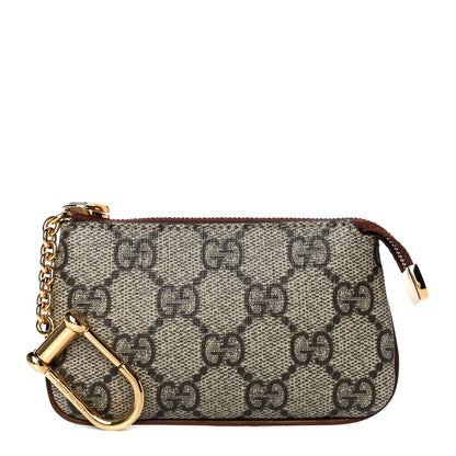 Gucci GG Supreme Monogram Key Case Brown 1 of 12