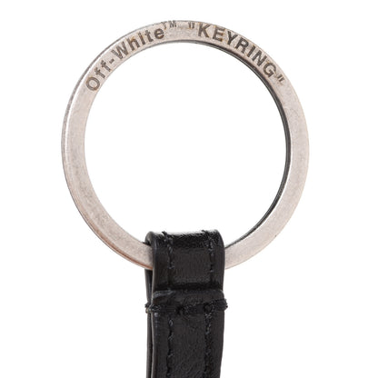 Off-White Calfskin For Keys Keychain Black 4 of 5