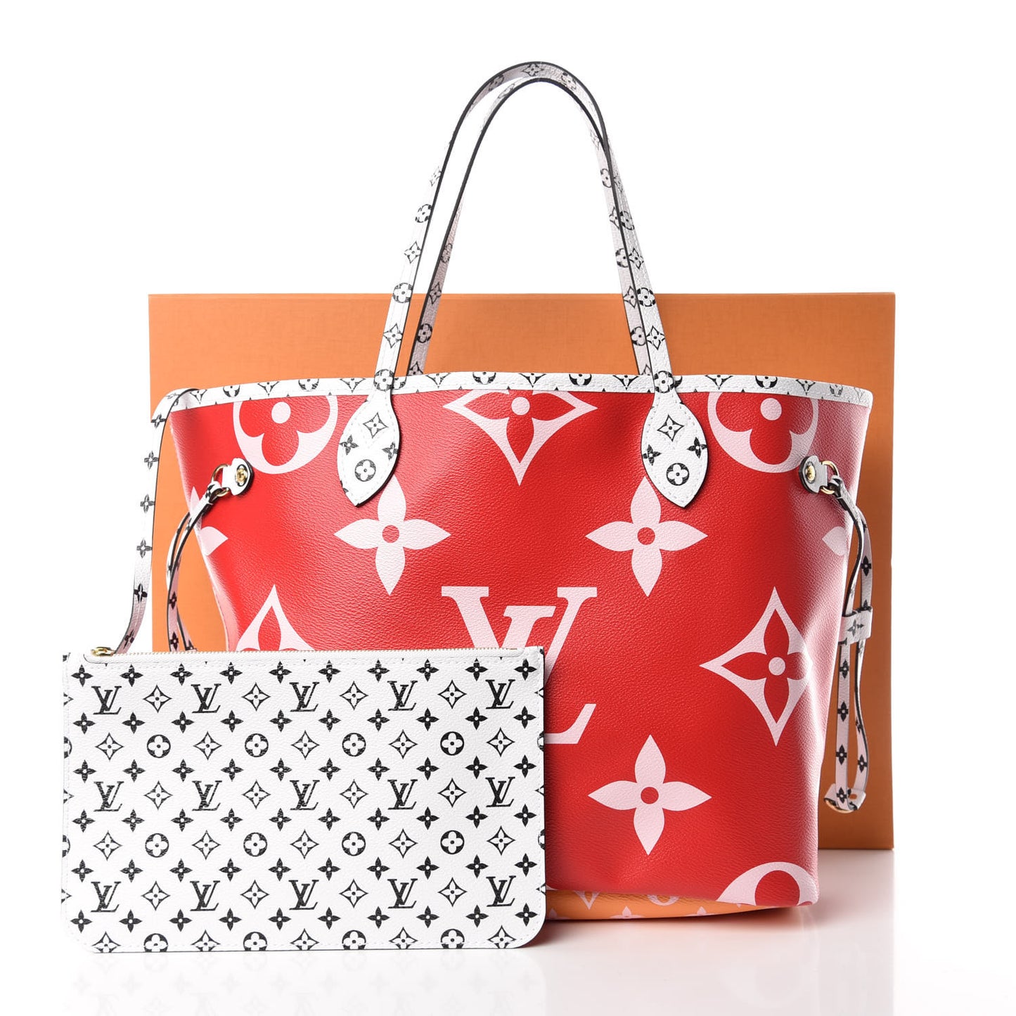 Monogram Giant Neverfull MM Rouge