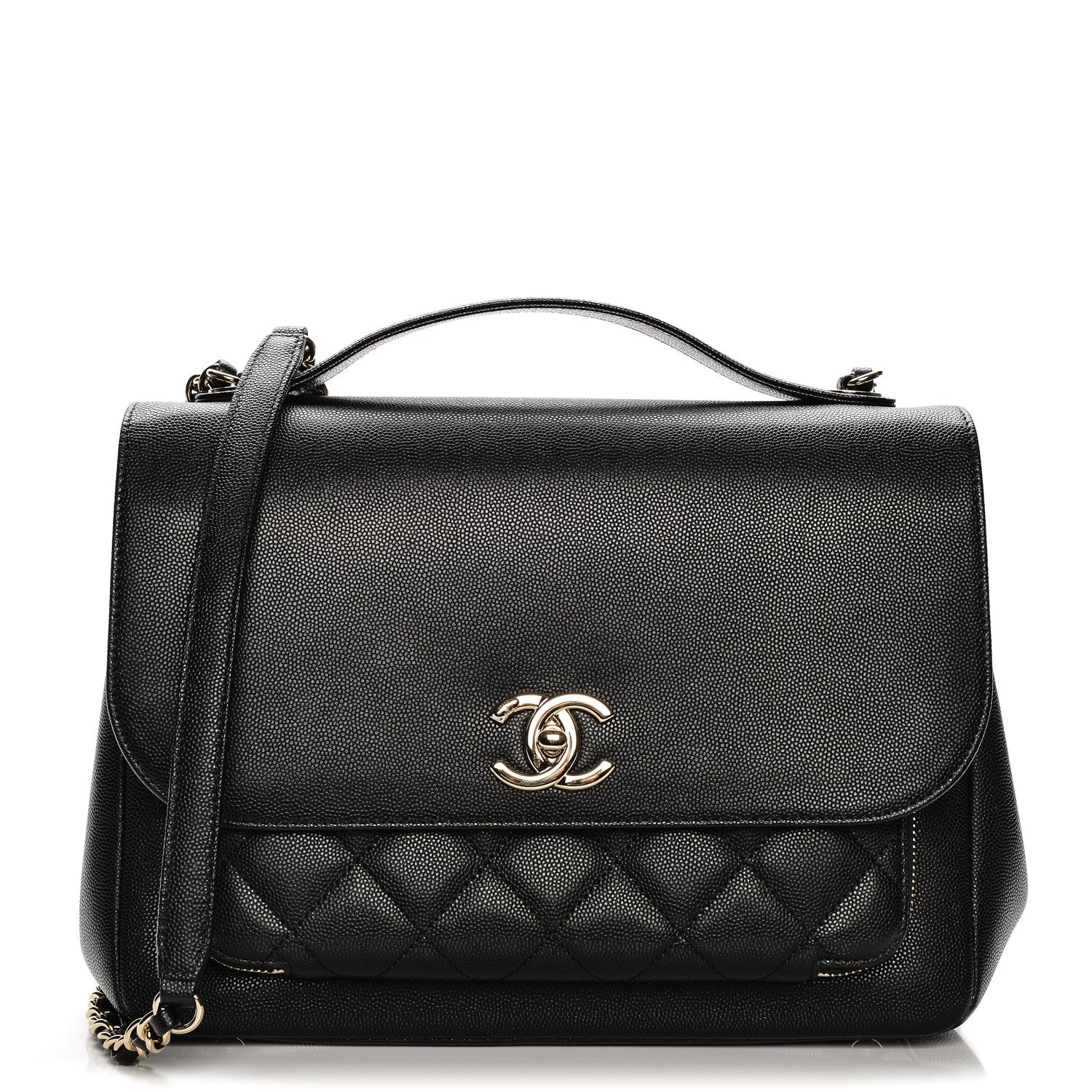 Chanel Caviar Quilted Large Business Affinity Flap Black 1 of 8