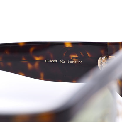 Gucci Oval Sunglasses GG0233S Tortoiseshell Gold 5 of 8