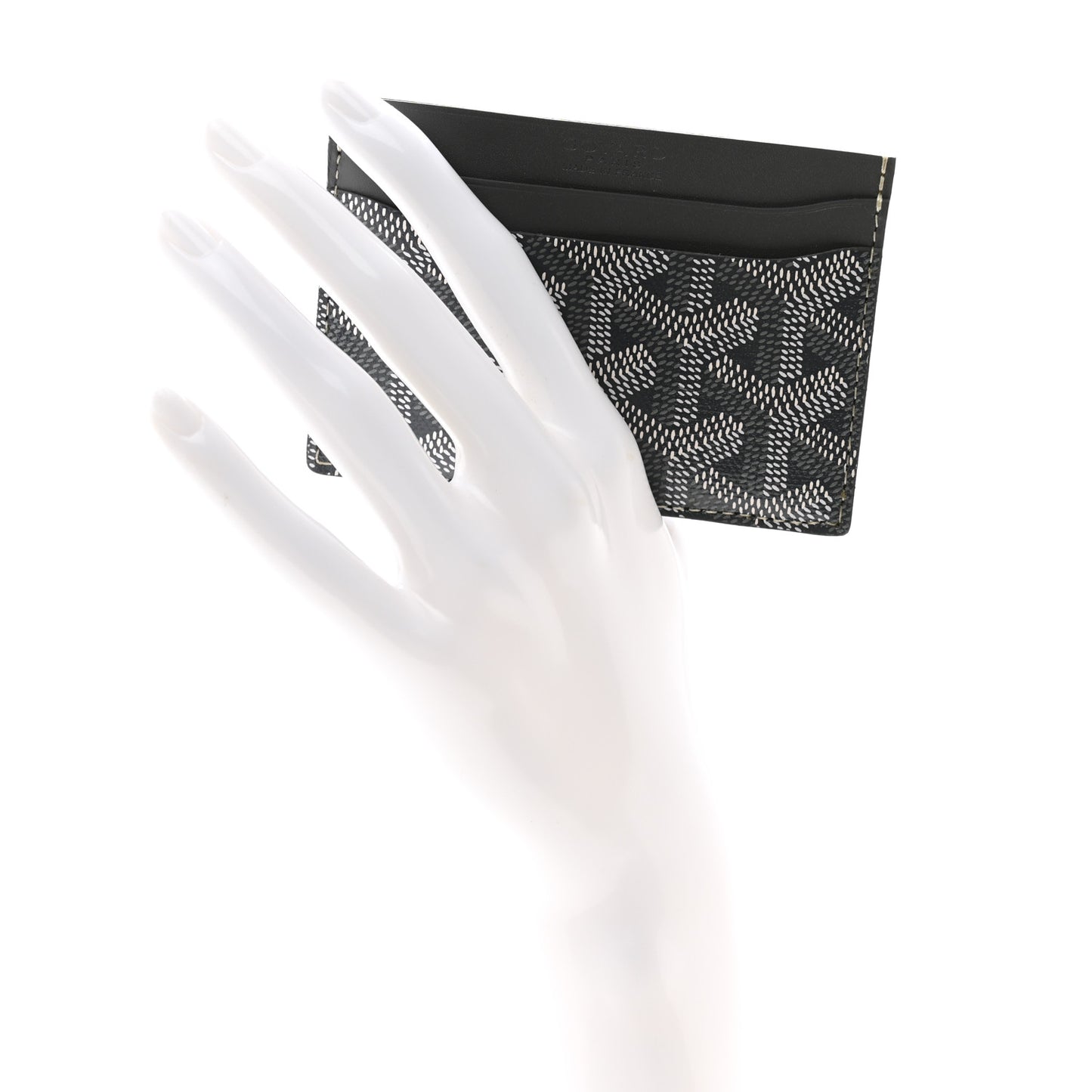 Goyardine Saint Sulpice Card Holder Grey