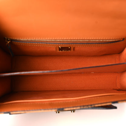 MCM Visetos Medium Patricia Pocket Satchel Cognac 6 of 10