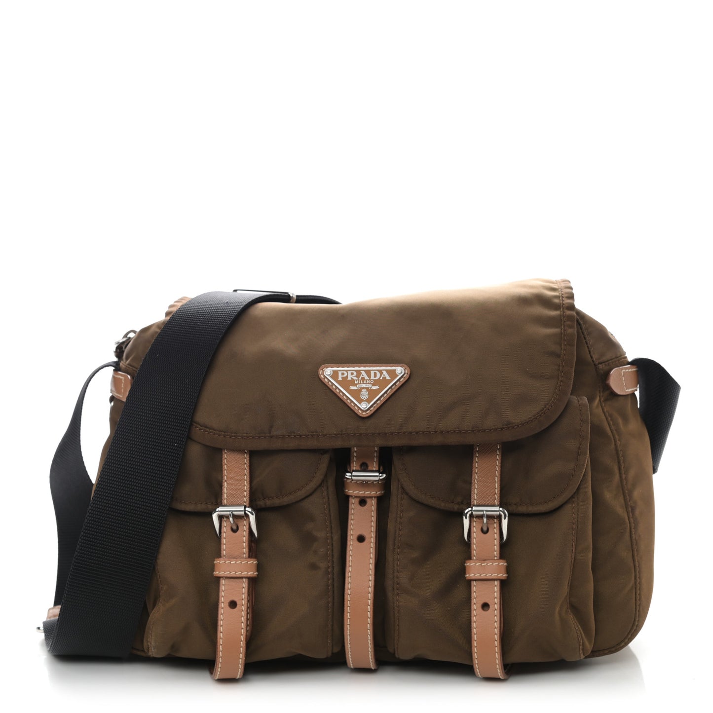 Tessuto Nylon Messenger Bag Bruciato