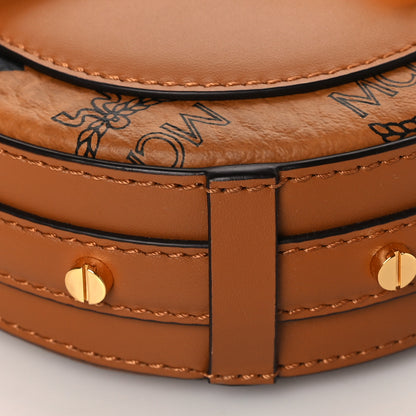 MCM Visetos Mini Patricia Crossbody Bag Cognac 9 of 10