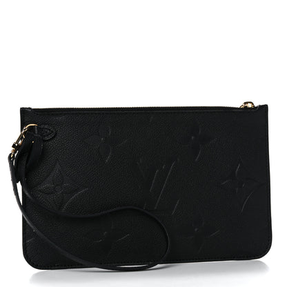 Louis Vuitton Empreinte Monogram Giant Neverfull MM Pochette Black 3 of 10
