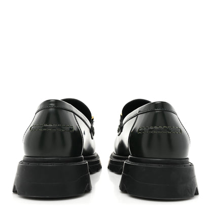 Christian Dior Brushed Calfskin Dior Code Lug Sole 15mm Loafers 38 Green 4 of 13