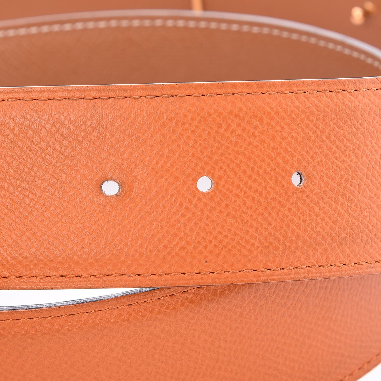 Epsom 42mm Constance H Belt 85 Orange Gold