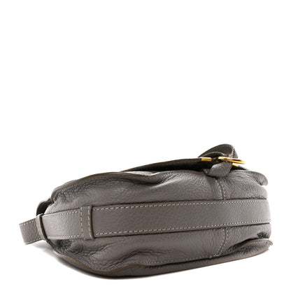 Chloe Calfskin Medium Marcie Round Crossbody Bag Cashmere Grey 4 of 9