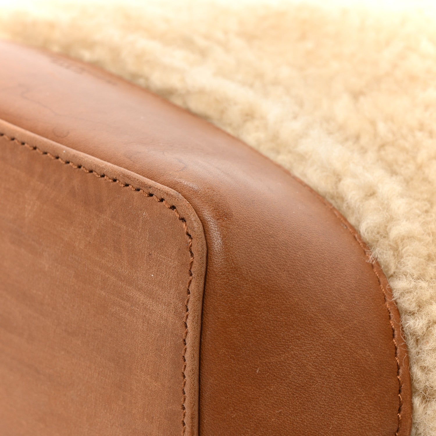 Saint Laurent Shearling Calfskin Small Emmanuelle Bucket Bag Natural Beige 13 of 18