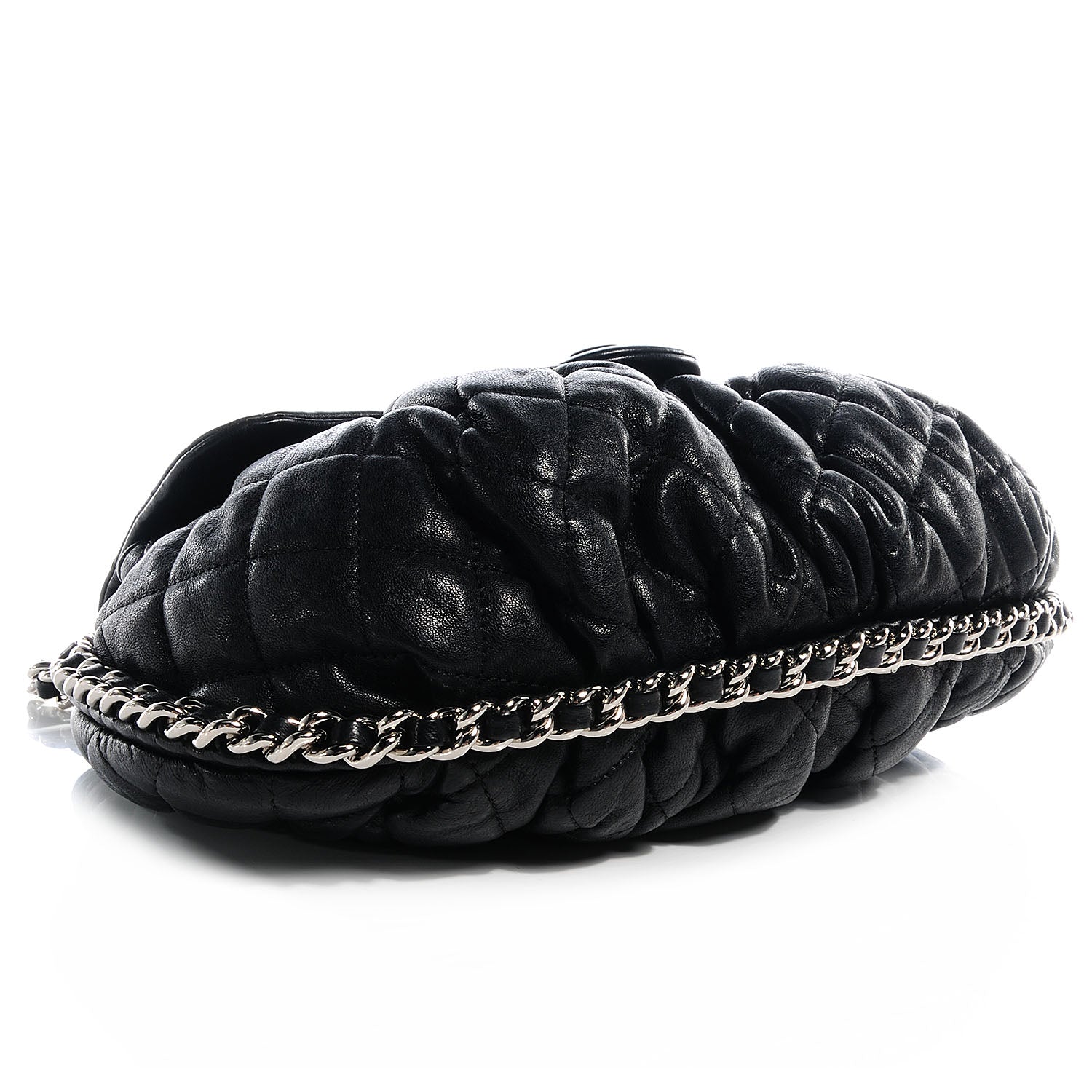 Chanel Lambskin Chain Around Medium Messenger Bag Black 4 of 8