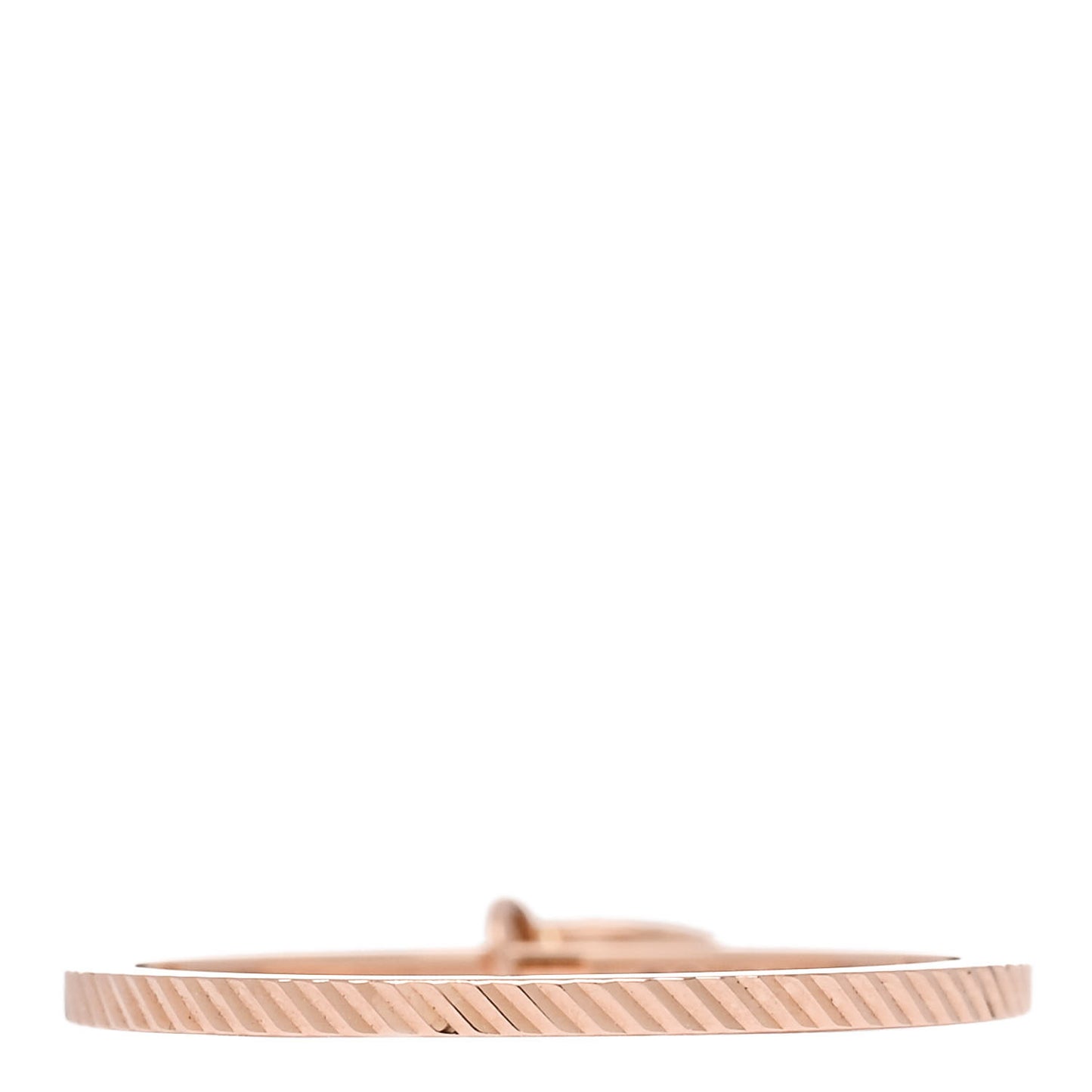 18K Rose Gold GG Running Charm Ring 53 6.5