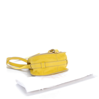 Chloe Calfskin Mini Marcie Round Crossbody Bag Neon Yellow 4 of 8