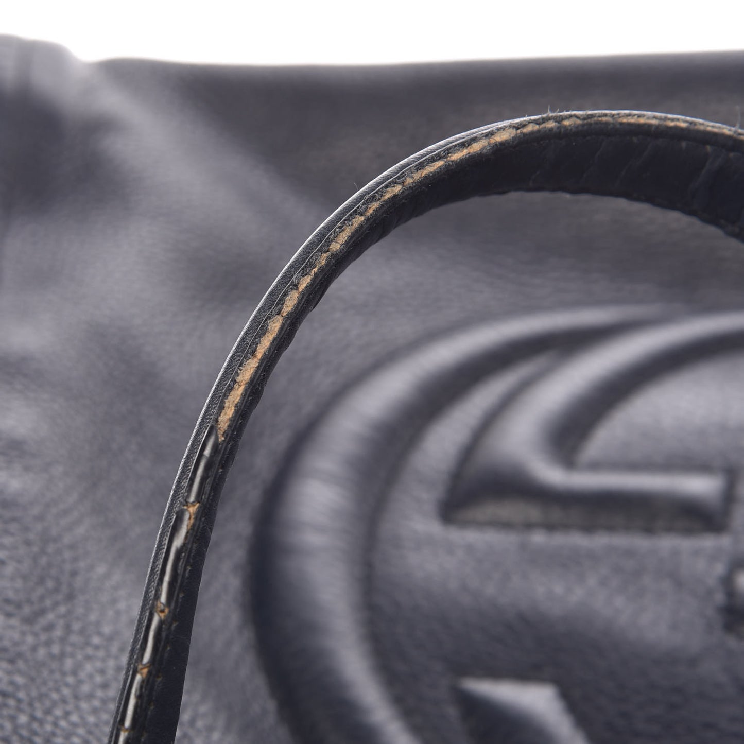 Pebbled Calfskin Medium Soho Shoulder Bag Blue